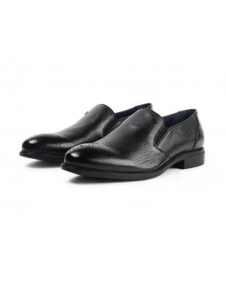 Men's spring top layer cowhide slip-on loafers for men are soft and comfortable
