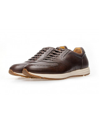 Men's spring low top casual leather shoes are comfortable and simple
